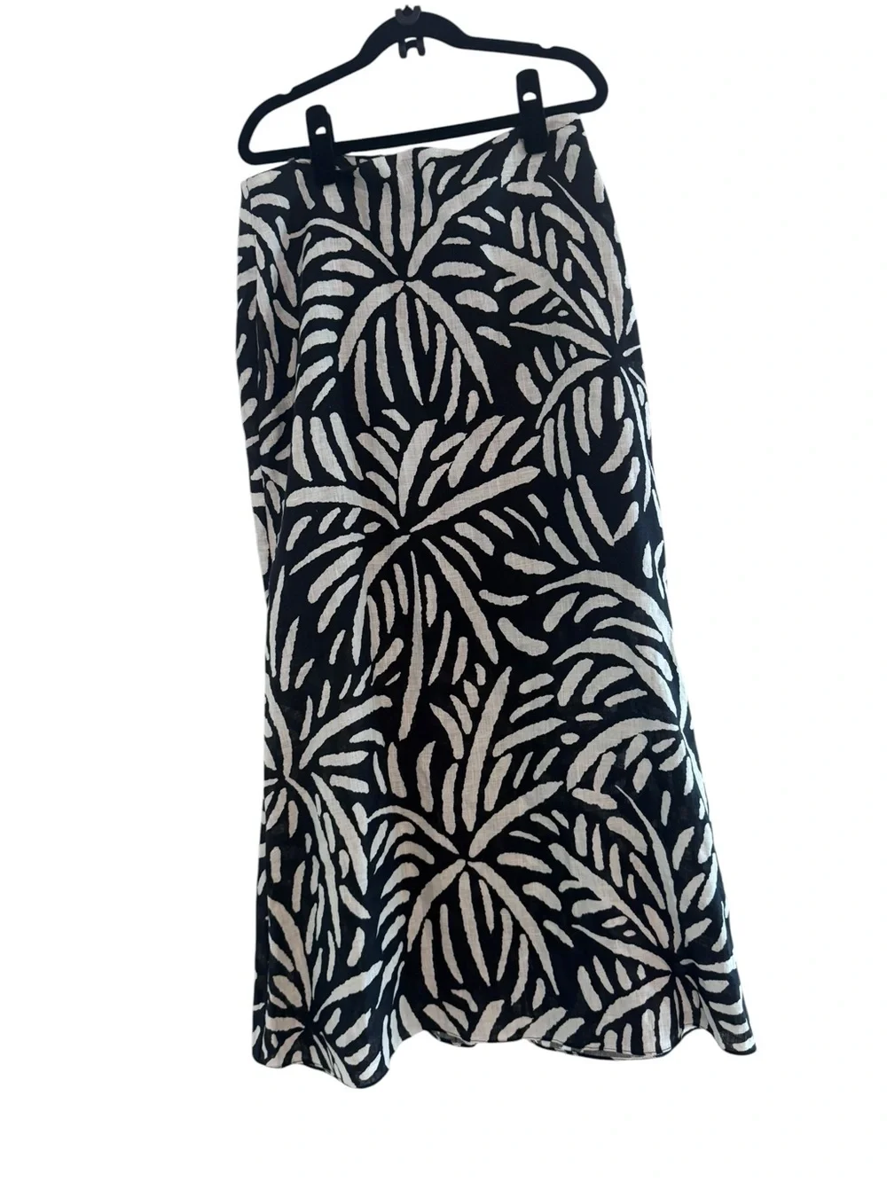NWOT Cala de la Cruz Black White Linen Leroy Top Fabiana Skirt Set, Size XS